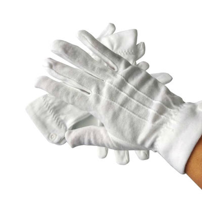 Guantes estáticos antis que hacen punto inconsútiles 100% del algodón de 10,5 pulgadas