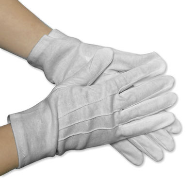 Guantes estáticos antis que hacen punto inconsútiles 100% del algodón de 10,5 pulgadas