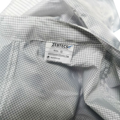 Ropa segura del ESD de la rejilla estática anti de 2.5m m para las áreas de EPA