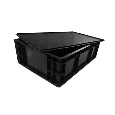 caja de plástico estática anti del ESD de la fábrica electrónica de 600x400x230m m