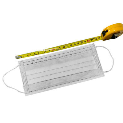 recinto limpio de los 21*9.5cm mascarilla no tejida disponible del gancho de 3 capas