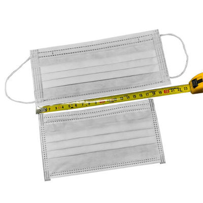 recinto limpio de los 21*9.5cm mascarilla no tejida disponible del gancho de 3 capas