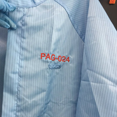 Parásitos atmosféricos antis de 5m m de la ropa libre de polvo lavable de la raya para el recinto limpio