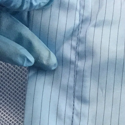 Parásitos atmosféricos antis de 5m m de la ropa libre de polvo lavable de la raya para el recinto limpio
