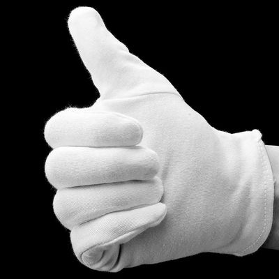 Absorción sudada guantes del algodón del 100 por ciento