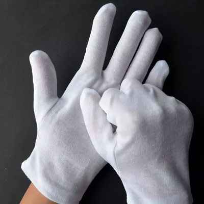 Absorción sudada guantes del algodón del 100 por ciento
