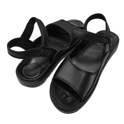 La PU anti impermeable del ESD del resbalón cubre las sandalias con cuero para el recinto limpio