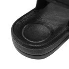 Sandalias negras antiestáticas del cuero de la PU del ESD del recinto limpio