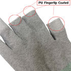 PU Coatd del trabajo del ESD del poliéster media de los fingeres antiestáticos de los guantes 3 para la industria