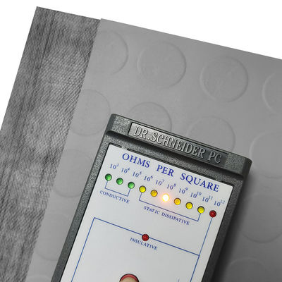 Piso antiestático Mat Flame Retardant de la hoja del PVC de Grey Matt del recinto limpio