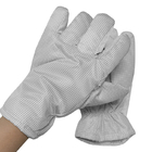 Estilo a prueba de calor estático anti blanco de la rejilla de los guantes 5m m del espesamiento ESD