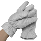 Estilo a prueba de calor estático anti blanco de la rejilla de los guantes 5m m del espesamiento ESD