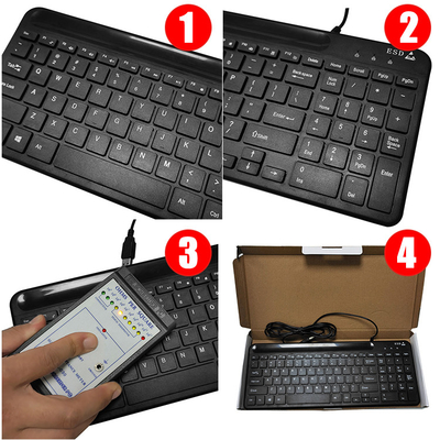 Teclado estático anti electrostático industrial libre de polvo para el recinto limpio