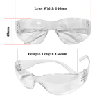 Protección ocular resistente a los choques plástica transparente de las gafas de seguridad del ESD