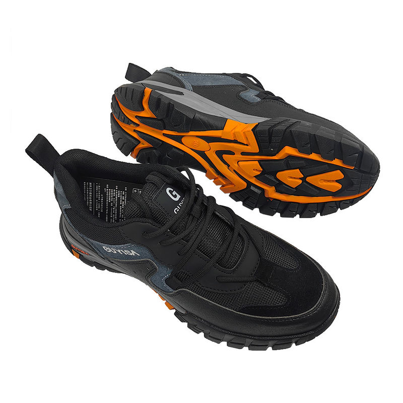 Zapatillas deportivas de trabajo industrial y de construcción para hombres resistentes a los impactos y resistentes a los impactos con características de seguridad para los dedos de las patas de acero