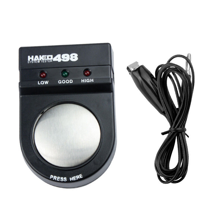 110*72*40mm Negro 498 Medidor de seguridad ESD Testador de correa de pulsera para áreas EPA