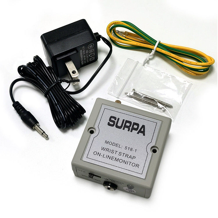 Monitoreo de correa de muñeca antistática 518-1 Alarma de anillo electrostático Esd Probador de correa de muñeca