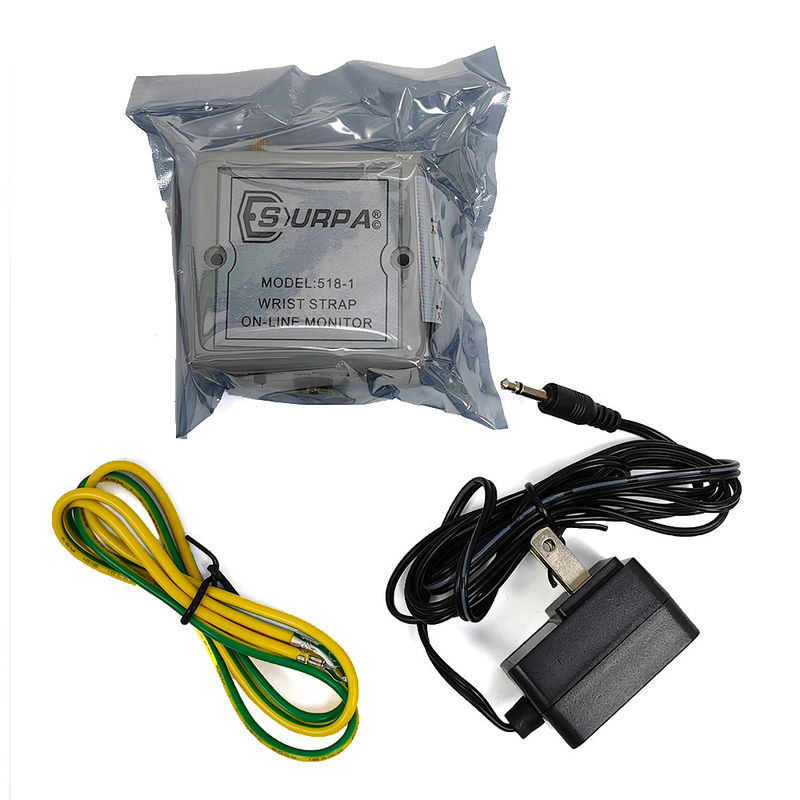Auténtico SURPA 518-1 Anillo Electrostático Monitoreo en Línea Antidistáctico de Muñeca Alarma Monitoreo de Tierra