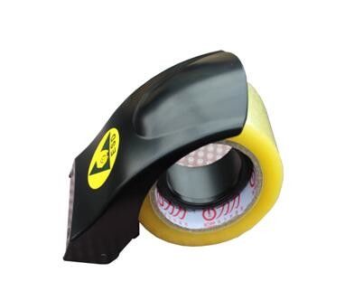 Anchura 2" 2,5" dispensador de mano de la cinta del ESD para el color del negro de la cinta del lacre del cartón