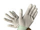 El PVC de la palma punteó el tipo nilón rayado revestido de la mano de los guantes del top estático anti de la PU
