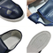 Zapatos de seguridad antiestáticos del PVC ESD de la protección cuatro agujeros azul marino