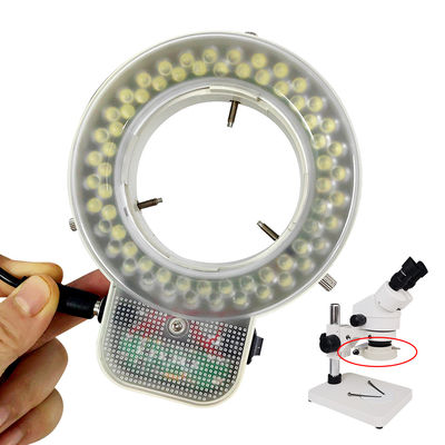64T Microscopio Fuente de luz LED Lámpara de microscopio de anillo
