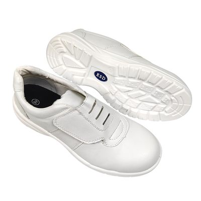 Sin cordones de velcro de diseño Esd zapatos de seguridad de acero a prueba de polvo