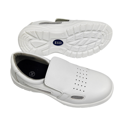 Zapatos de seguridad de pie de acero antistático ESD PU suela exterior Sala limpia industrial